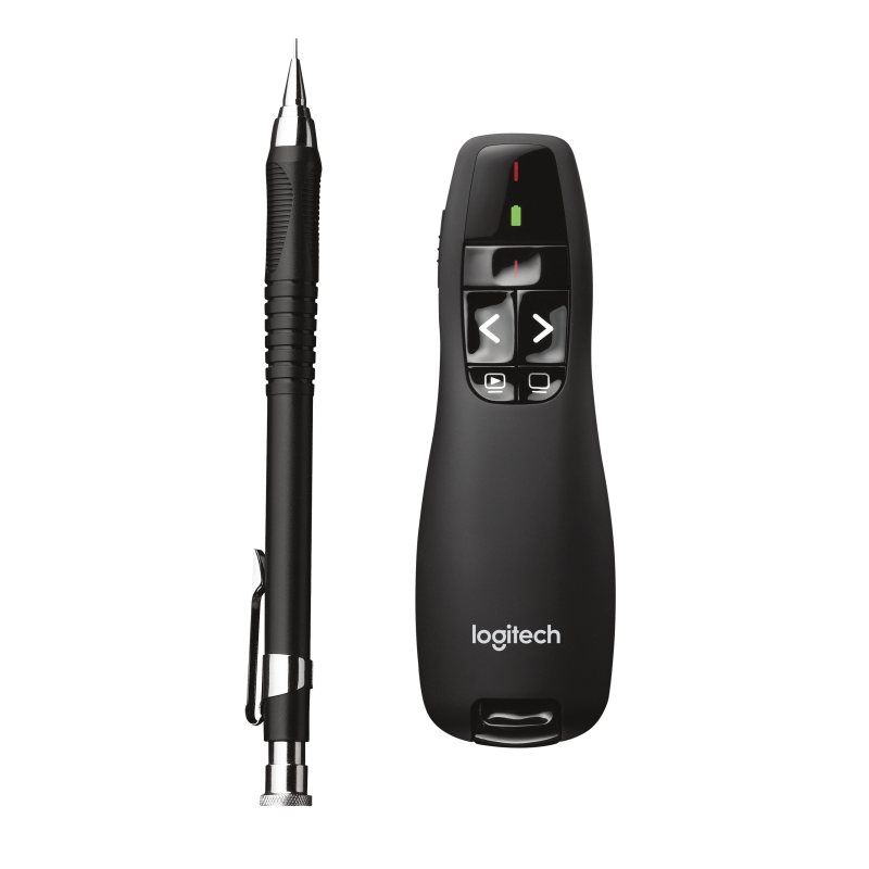 Logitech R400 apuntador inalámbricos RF Negro