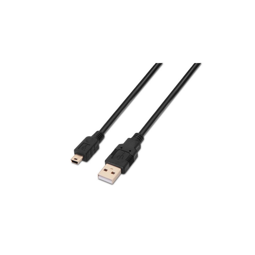 AISENS A101-0026 cable USB 3 m USB 2.0 USB A Mini-USB B Negro