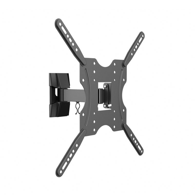 AISENS Soporte ECO giratorio, inclinable para monitorTV 30kg (2 Pivotes) de 32-55, Negro