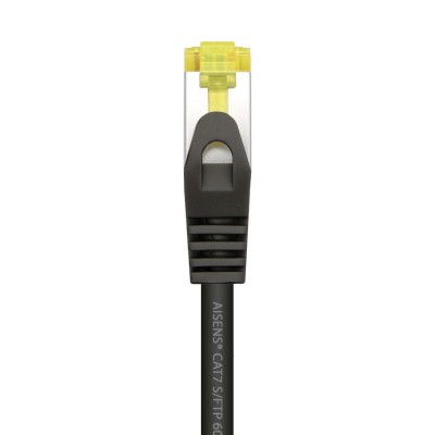 AISENS Cable De Red Latiguillo RJ45 LSZH Cat.7 600 MHz SFTP PIMF AWG26, Negro, 25 cm