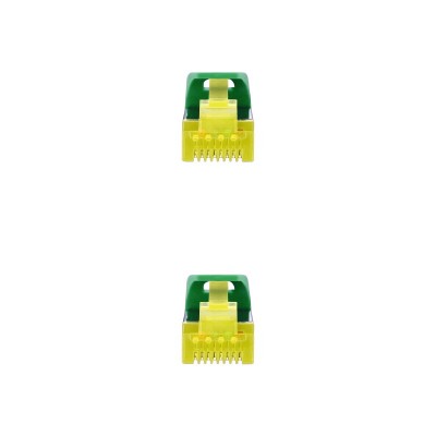 Nanocable Cable Red Latiguillo RJ45 LSZH CAT.6A SFTP AWG26, Verde, 25 cm