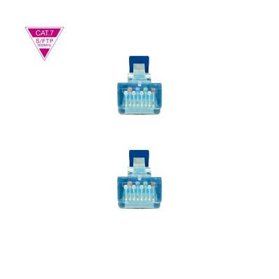 Nanocable Cable de Red Cat.7 600MHZ LSZH SFTP PIMF AWG26, Azul, 30 cm