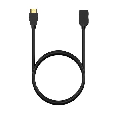 AISENS Cable HDMI V2.0 Prolongador Premium Alta Velocidad  Hec 4K@60Hz 18Gbps, AM-AH, Negro, 3.0M