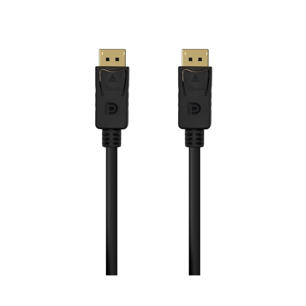 AISENS Cable DISPLAYPORT V1.2 4K@60Hz, DPM-DPM, Negro, 0.5M