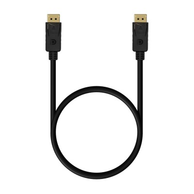 AISENS Cable DISPLAYPORT V1.2 4K@60Hz, DPM-DPM, Negro, 0.5M
