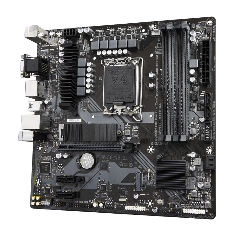 Gigabyte B760M DS3H DDR4 placa base Intel B760 LGA 1700 micro ATX