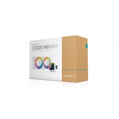 DeepCool LS520 WH Procesador Sistema de refrigeración líquida todo en uno 12 cm Blanco 1 pieza(s)