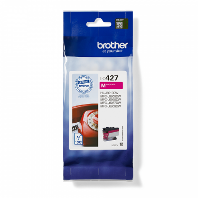 Brother LC-427M cartucho de tinta 1 pieza(s) Original Rendimiento estándar Magenta