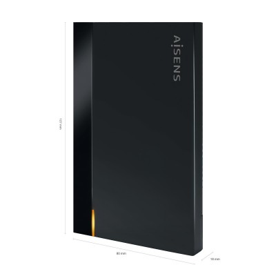 AISENS Caja Externa 2,5″ ASE-2524B 9.5mm SATA a USB 3.0USB3.1 Gen1, Negra