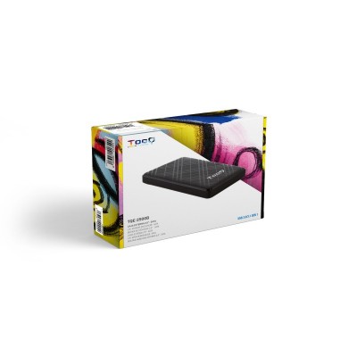TooQ Caja Externa para Discos de 2,5” HDDSSD, Negro