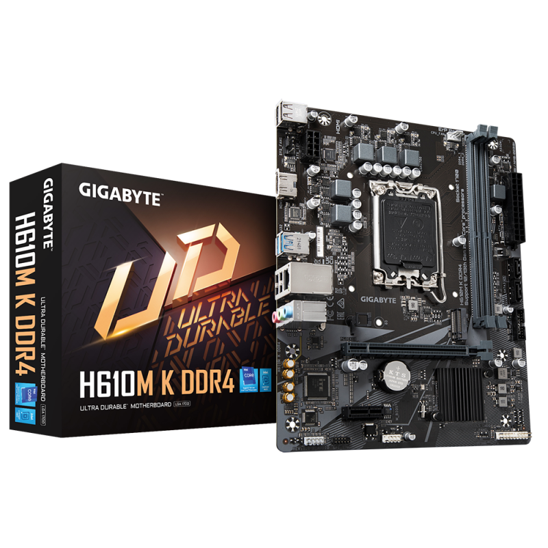 Gigabyte H610M K DDR4 1.0 placa base Intel H610 Express LGA 1700 micro ATX