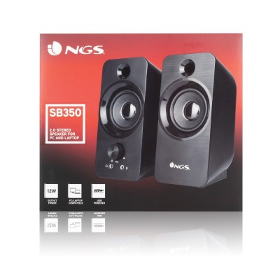 NGS SB350 altavoz Negro Inalámbrico 6 W