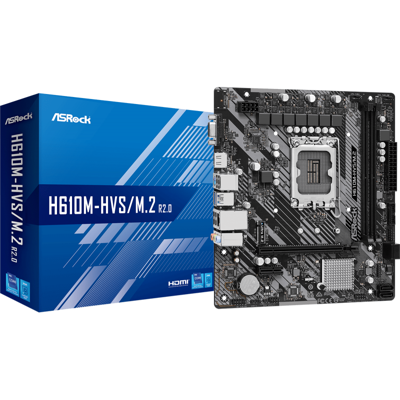 Asrock H610M-HVSM.2 R2.0 Intel H610 LGA 1700 micro ATX
