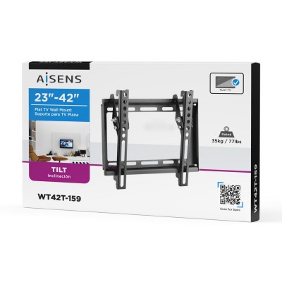 AISENS Soporte Eco Inclinable Para MonitorTV 35kg De 23-42, Negro