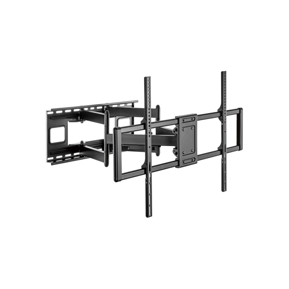 AISENS Soporte Pro Giratorio, Inclinable Y Nivelable Para Monitortv 120kg De 60-120, Negro