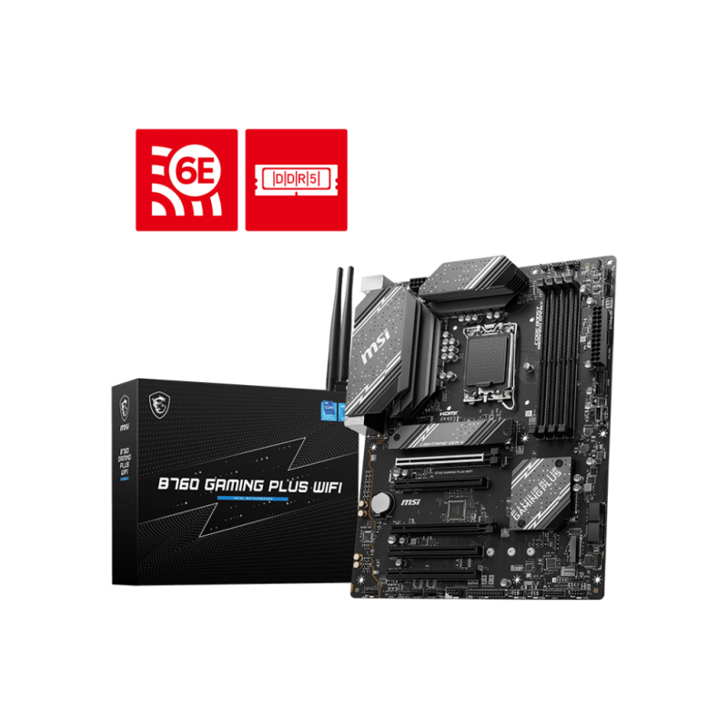 MSI B760 GAMING PLUS WIFI placa base Intel B760 LGA 1700 ATX