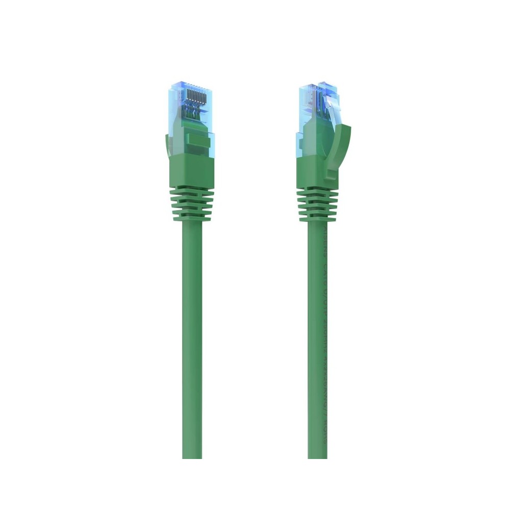 AISENS Cable De Red Latiguillo RJ45 Cat.6 UTP AWG26 CCA, Verde, 0.75 m