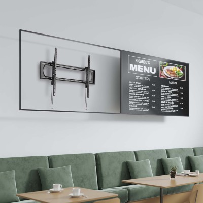 AISENS Soporte eco inclinable para MonitorTV 160kg de 60-120, Negro