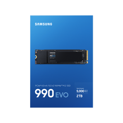 Samsung 990 EVO M.2 2 TB PCI Express 4.0 V-NAND TLC NVMe