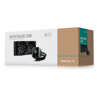 DeepCool MYSTIQUE 240 Procesador Sistema de refrigeración líquida todo en uno 12 cm Negro 1 pieza(s)