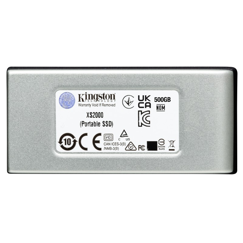 Kingston Technology XS2000 1 TB Negro, Plata