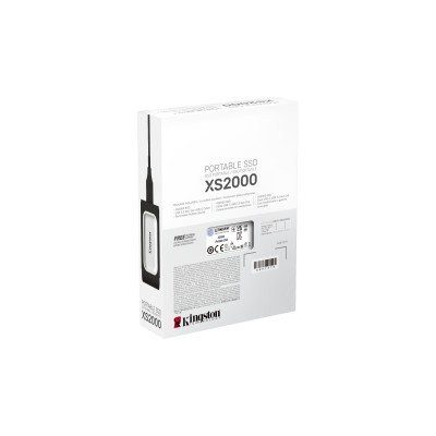 Kingston Technology XS2000 2 TB Negro, Plata