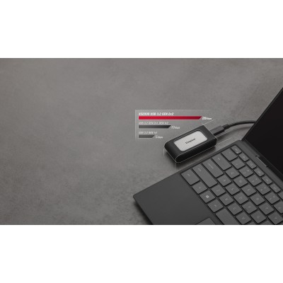 Kingston Technology XS2000 2 TB Negro, Plata