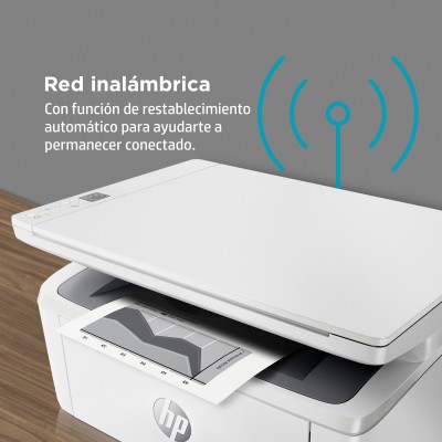HP LaserJet Impresora multifunción M140w, Blanco y negro, Impresora para Oficina pequeña, Impresión, copia, escáner, Escanear a