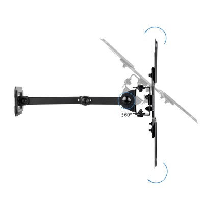 TooQ Soporte de Pared para Pantallas 13"-43", Negro