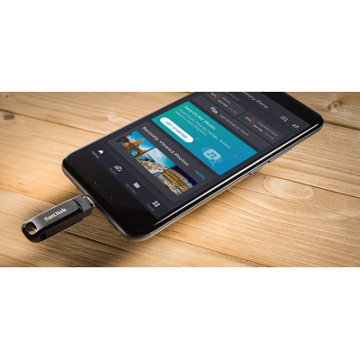 SanDisk Ultra Dual Drive Go unidad flash USB 64 GB USB Type-A  USB Type-C 3.2 Gen 1 (3.1 Gen 1) Negro