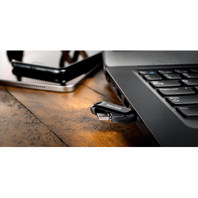 SanDisk Ultra Dual Drive Go unidad flash USB 64 GB USB Type-A  USB Type-C 3.2 Gen 1 (3.1 Gen 1) Negro