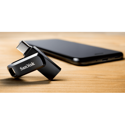 SanDisk Ultra Dual Drive Go unidad flash USB 64 GB USB Type-A  USB Type-C 3.2 Gen 1 (3.1 Gen 1) Negro