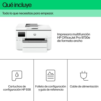 HP OfficeJet Pro Impresora multifunción 9730e de formato ancho