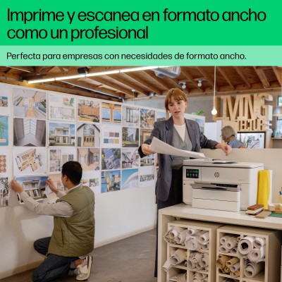 HP OfficeJet Pro Impresora multifunción 9730e de formato ancho