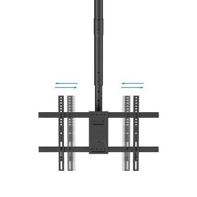 TooQ Soporte de Techo para Pantallas 43"-86", Negro