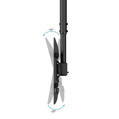 TooQ Soporte de Techo para Pantallas 43"-86", Negro