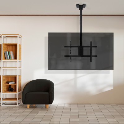 TooQ Soporte de Techo para Pantallas 43"-86", Negro