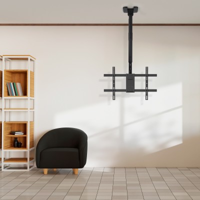 TooQ Soporte de Techo para Pantallas 43"-86", Negro