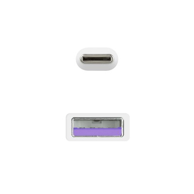 Nanocable Cable USB 2.0 3A, tipo USB-CM-AM, Blanco, 1.5 m