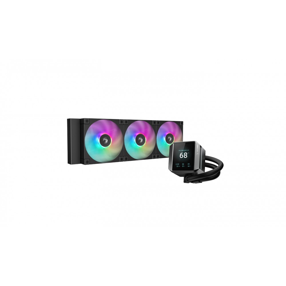 DeepCool MYSTIQUE 360 ARGB Procesador Sistema de refrigeración líquida todo en uno 12 cm Negro 1 pieza(s)