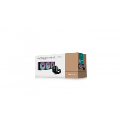DeepCool MYSTIQUE 360 ARGB Procesador Sistema de refrigeración líquida todo en uno 12 cm Negro 1 pieza(s)