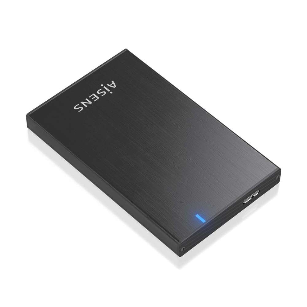 AISENS Caja externa 2.5" ASE-2527B 9.5mm SATA a USB 3.0USB3.1 Gen1, Negro