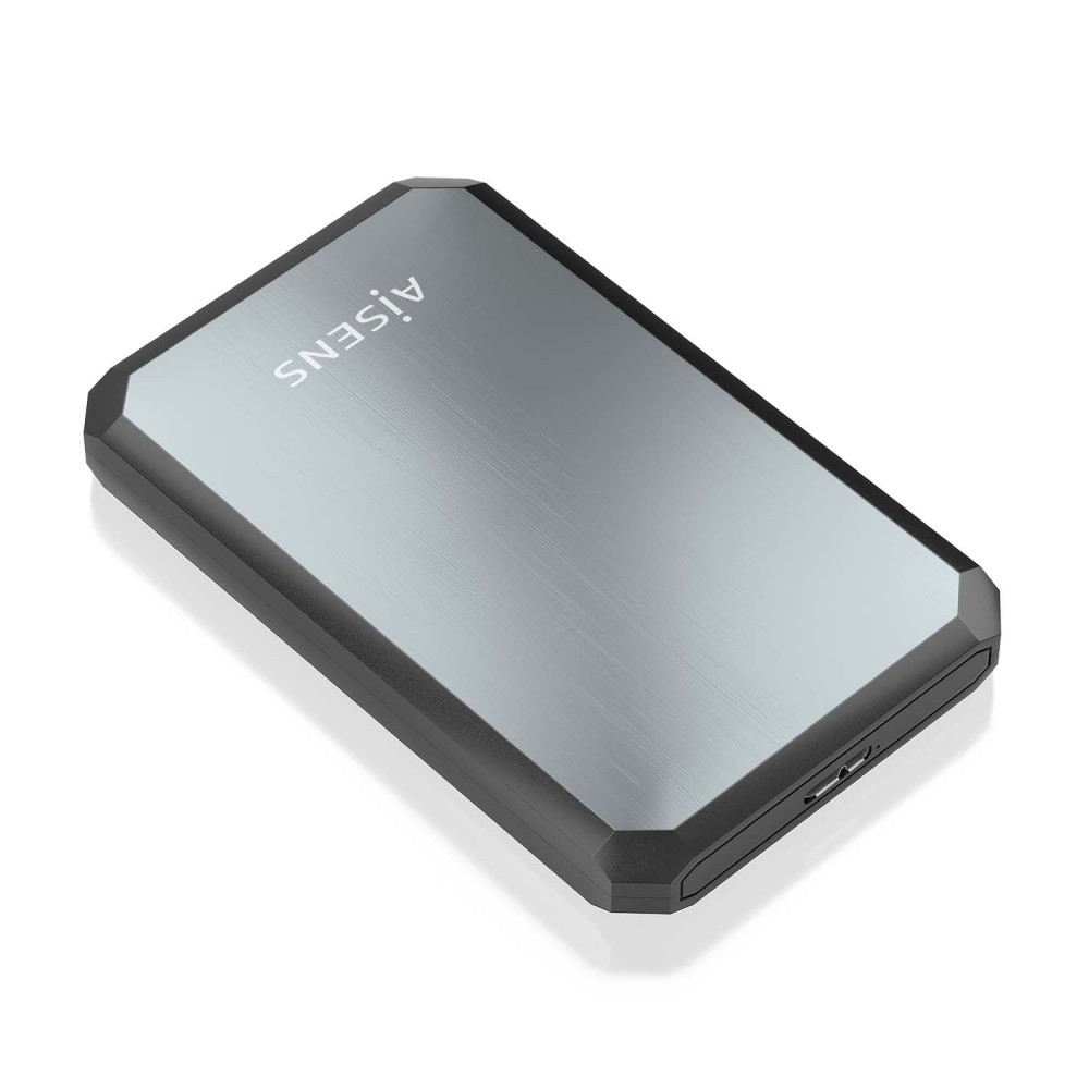 AISENS Caja externa 2.5" ASE-2529B 9.5mm SATA a USB 3.0USB3.1 Gen1, Negro-Gris