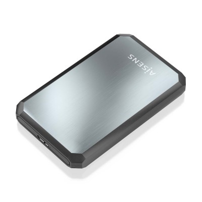AISENS Caja externa 2.5" ASE-2529B 9.5mm SATA a USB 3.0USB3.1 Gen1, Negro-Gris
