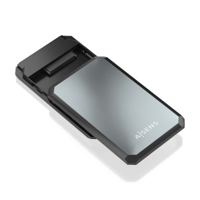 AISENS Caja externa 2.5" ASE-2529B 9.5mm SATA a USB 3.0USB3.1 Gen1, Negro-Gris