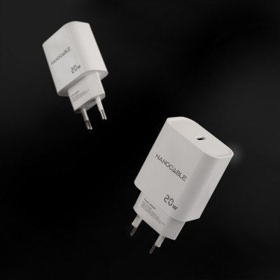 Nanocable Cargador USB-C PD 20W, Blanco