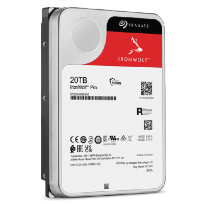 Seagate IronWolf Pro ST20000NT001 disco duro interno 20 TB 7200 RPM 256 MB 3.5"