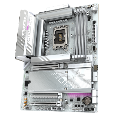 GIGABYTE B860 AORUS ELITE WIFI7 ICE Placa base - CPUs Intel Core Ultra, VRM de 14+1+2+1 fases, hasta 9200MHz DDR5, 1xPCIe 5.0 +