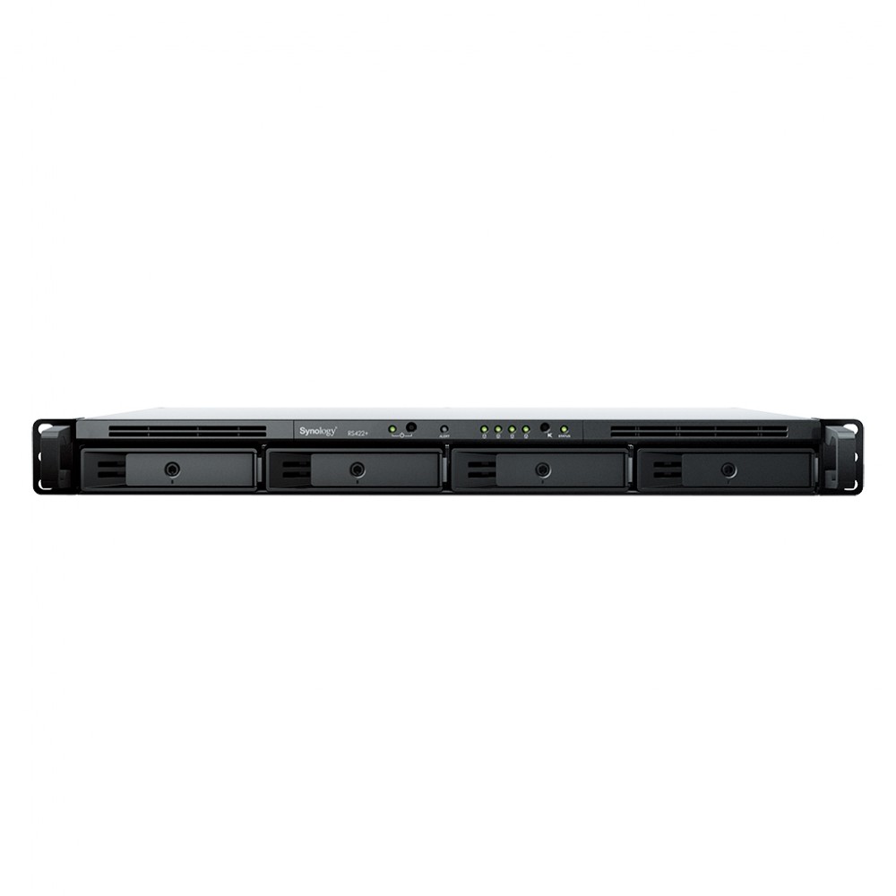 Synology RackStation RS422+ servidor de almacenamiento NAS Bastidor (1U) Ryzen Embedded R1600 2 GB DDR4 DSM Negro