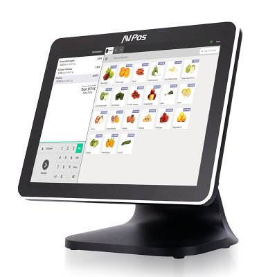 AVPos AVP-K5000B-N1-8128S Terminal Punto Venta (TPV) N100 38,1 cm (15") 1024 x 768 Pixeles Pantalla táctil